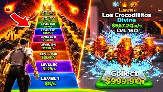 I Got The BEST LAVA BRAINROTS With MAX ADMIN LUCK In Go Up For Brainrots