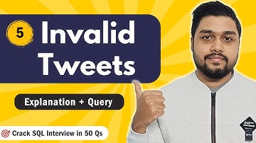 Invalid Tweets | Leetcode 1683 | SQL_50 Study Plan | Crack SQL Interviews in 50 Qs #mysql #leetcode