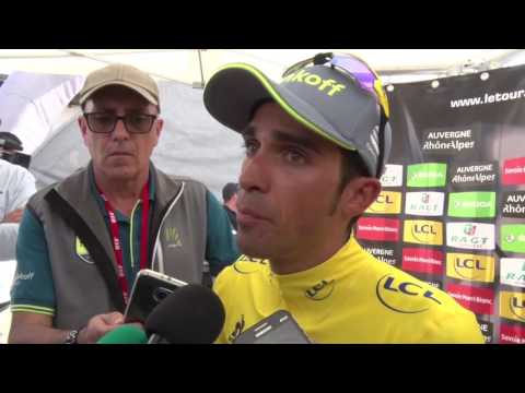 Alberto Contador se queja del hecho que no ha sido aplicada la regla de los 3 chilometros