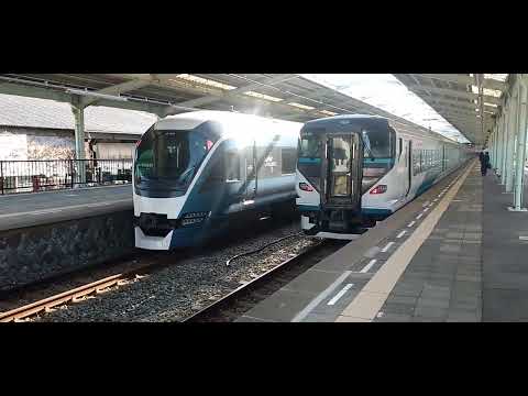 サフィール踊り子　e261系　伊豆急下田駅入線