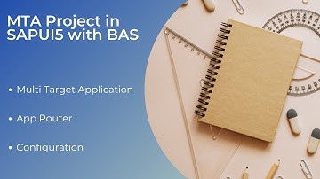 Creating MTA Project in SAPUI5 with BAS | Multi Target Application in SAPUI5 with BAS | Edu Oceans