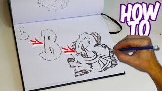 How to Practice Graffiti Tutorial Letter B