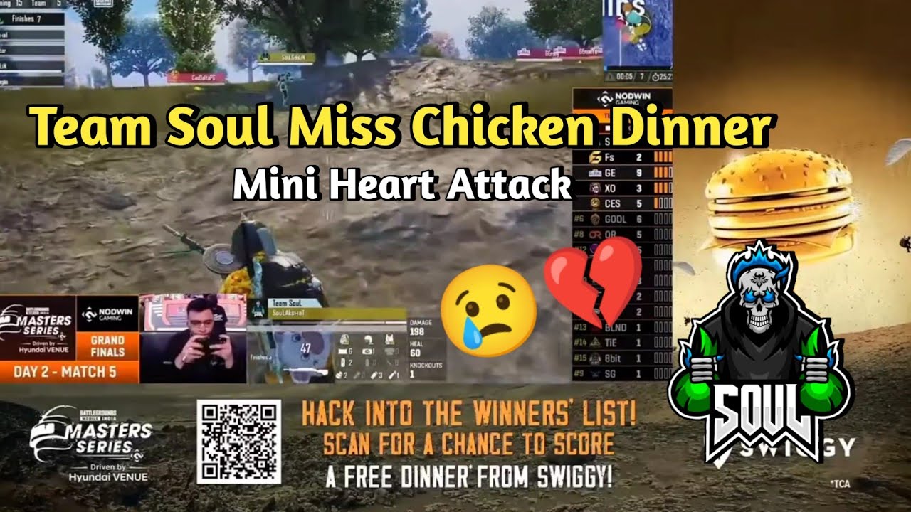 Team Soul Miss Chicken Dinner💔😢| Nodwin Lan | Soul lan Highlights - YouTube