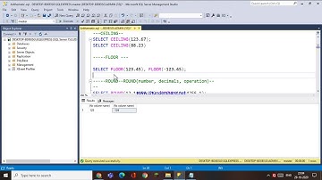 70.MATHEMATICAL FUNCTIONS - ABS,FLOOR.CEILING,ROUND FUNCTION IN SQL - TELUGU