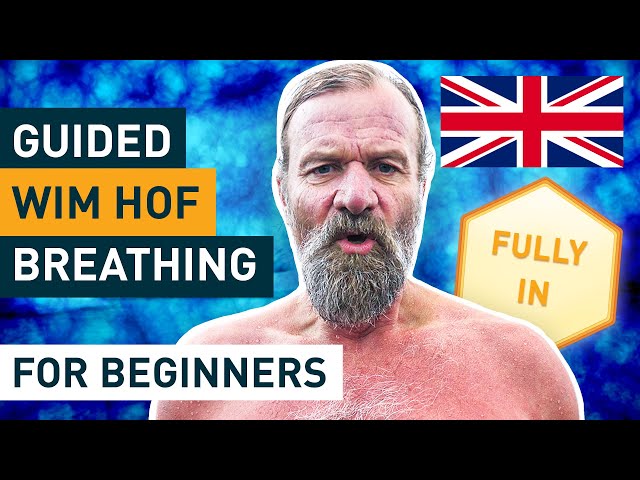 Wim Hof Method Guided Breathing for Beginners (3 Rounds Slow Pace) class=