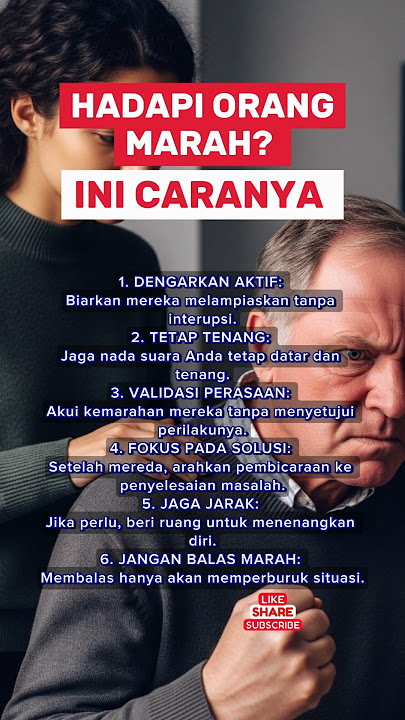 Bagaimana Cara Menghadapi Orang yang Marah?