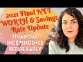 2021 END OF YEAR NET WORTH & SAVINGS RATE UPDATE• FIRE Journey NC • MY Net Worth at 36 Years Old