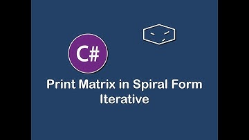 print matrix in spiral form iterative in c#