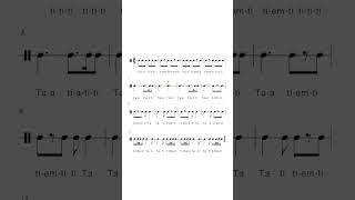 QUICK RHYTHM EXERCISE TO SIGHT READ 6/8 TIME SIGNATURE #shorts