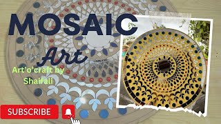 Mosaic art || easy way to make mosaic art || #trending #traditionalart #mosaicart