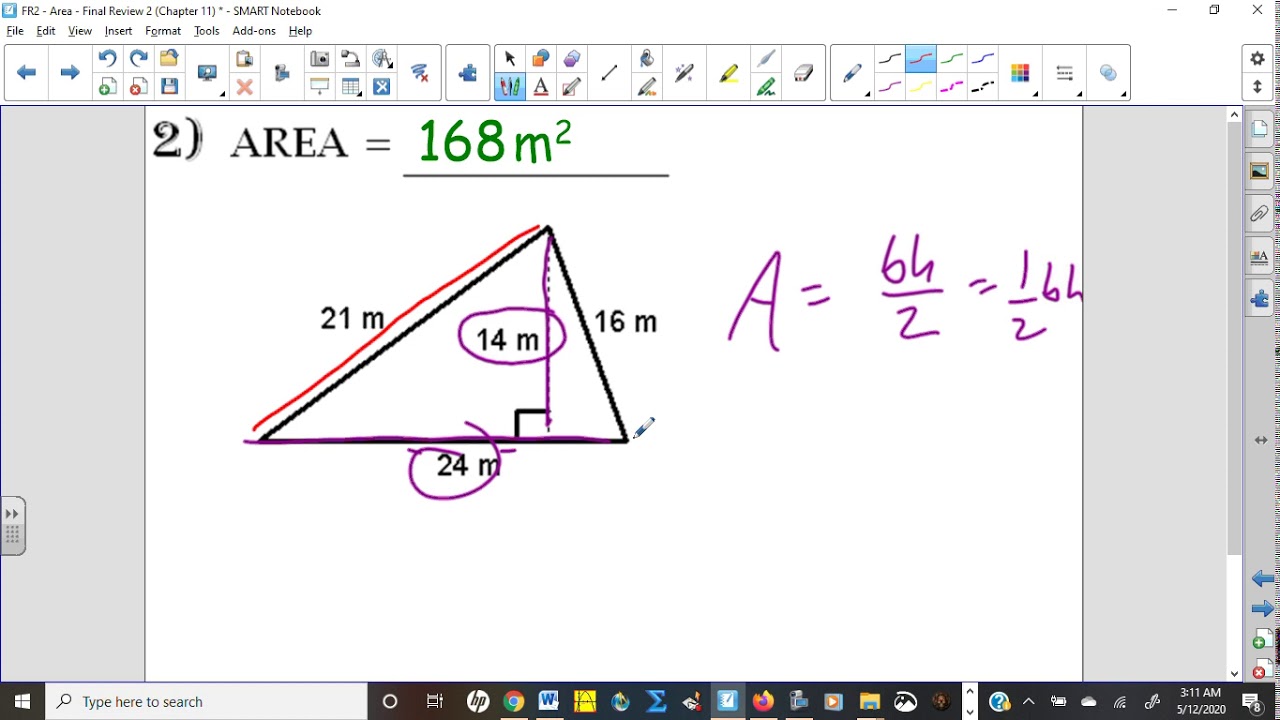 Semester Review 2 Area - Answers and Explanations - YouTube