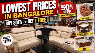 Buy a Sofa & Get 1 Furniture FREE 😱 | Lowest Price in Bangalore 🔥