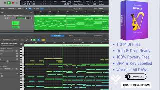 Emotional MIDI Files | Royalty Free Harp MIDI Pack