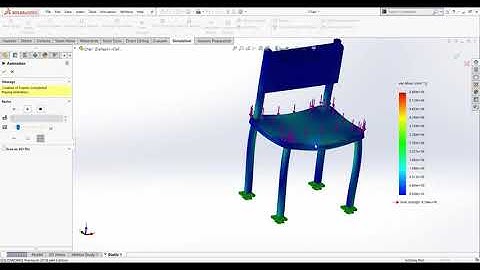 Solid works Simulation Tutorial - Chair Simulation