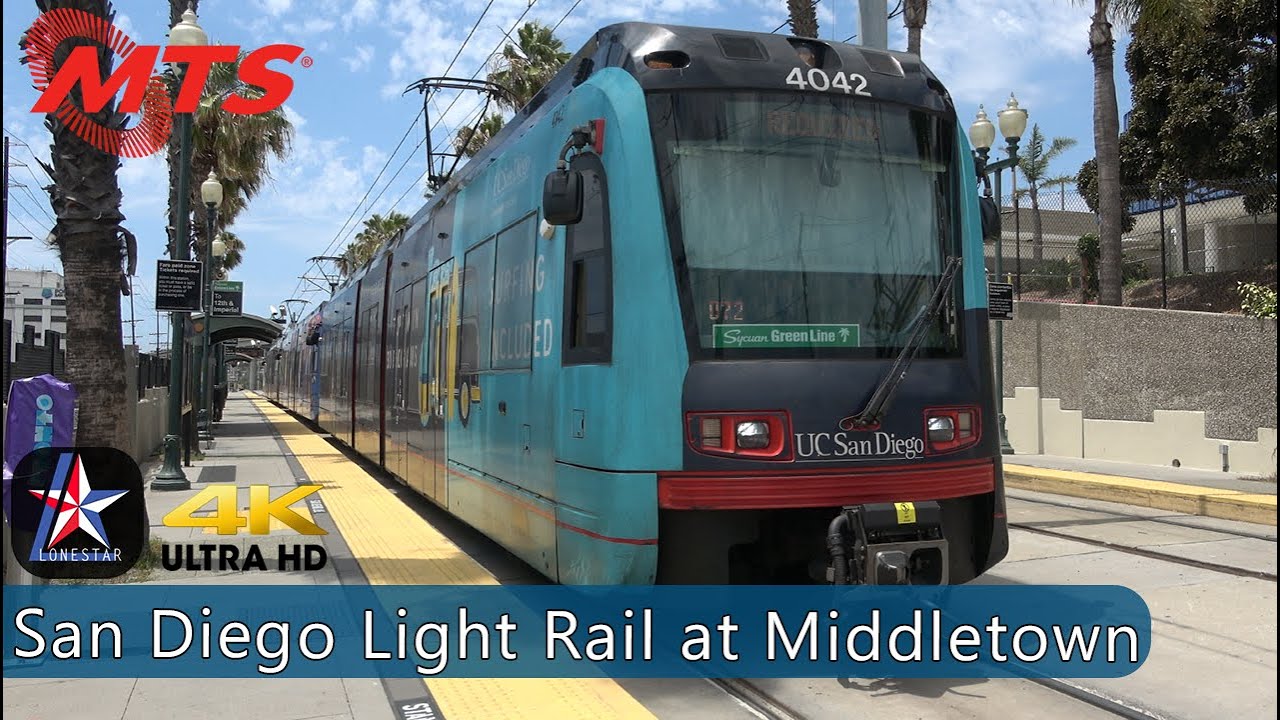 San Diego Light Rail at Middletown | MTS | San Diego