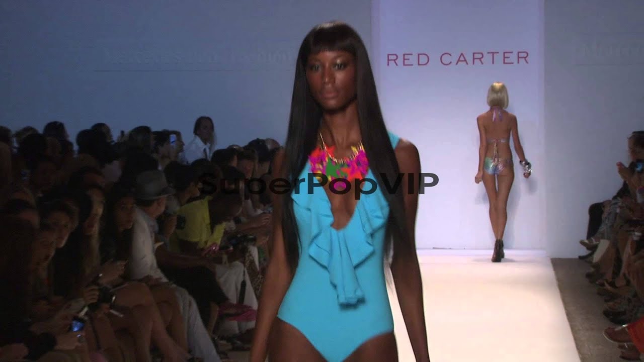 Models walk the runway during the Red Carter swimwear 201...