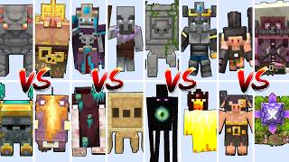 DUNGEONS MOBS vs LEGENDS MOBS TOURNAMENT | Minecraft Mob Battle