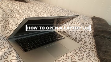 How to open a laptop lid | for beginners