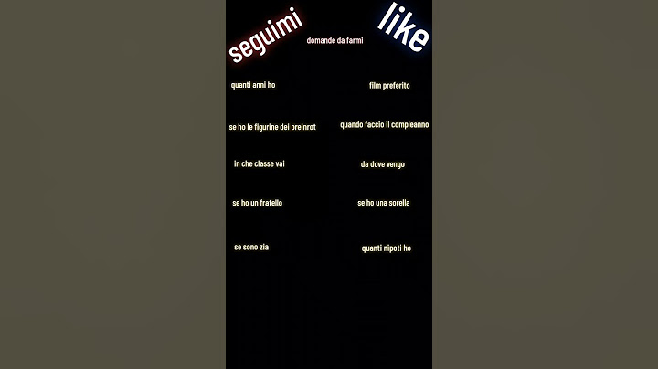 Il mio primo "video"