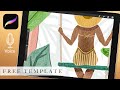 Bali Jungle Watercolor // Watercolor for Procreate Tutorials // You can paint!