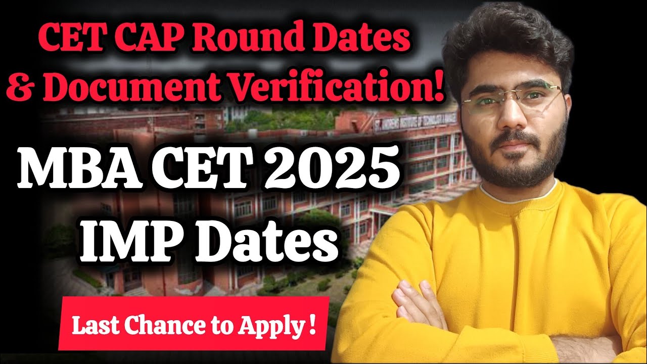 CET CAP Round Dates & Document Verification! MBA CET 2025 Dates | Top ...