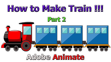 How To Make Train | Part 2 |  Engine | Adobe Animate cc | Tutorial | frame cut entertainment