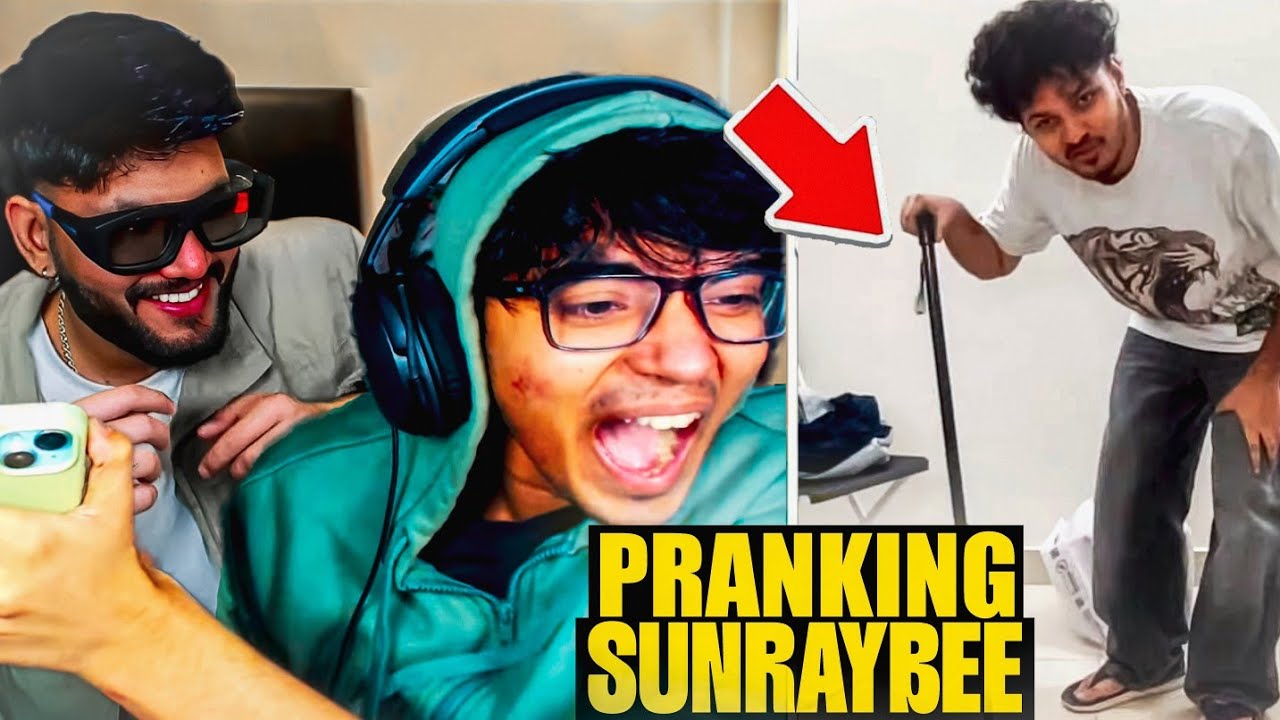 SUNRAYBEE GOT PRANKED BY DANK RISHU ITZARUGOD & JAIYAXH | ARPIT BALA | DANK RISHU | WUSHANG PRANK