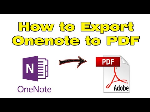How to Export Onenote to PDF (Convert & Save Onenote as PDF)