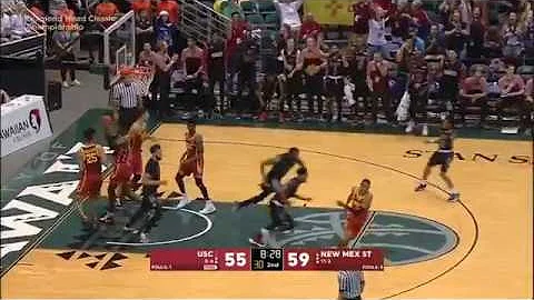 Johnny McCants shot - New Mexico State v. USC - 20...