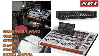 Behringer WING Create Stereo Image from Mono Source using Mid Side Part 5