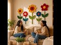 Crochet Flower Wall Hanging PDF Pattern