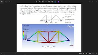 ANSYS Workbench: Static Structural Analysis of 2D/3D Truss (Member Forces & Reactions)