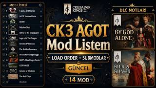 CK3 AGOT Güncel Mod Listem ve Gelecek Güncellemeler