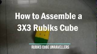 How to assemble / disassemble a 3x3 Rubik's Cube (Fast and Easy)
