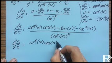 Derivatives - Trigonometric - Quotient rule - Leibniz