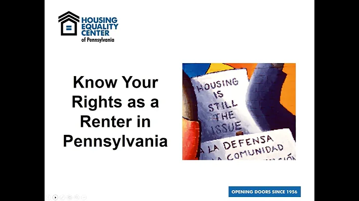 Know Your Rights as a Renter in Pennsylvania- Fair Housing