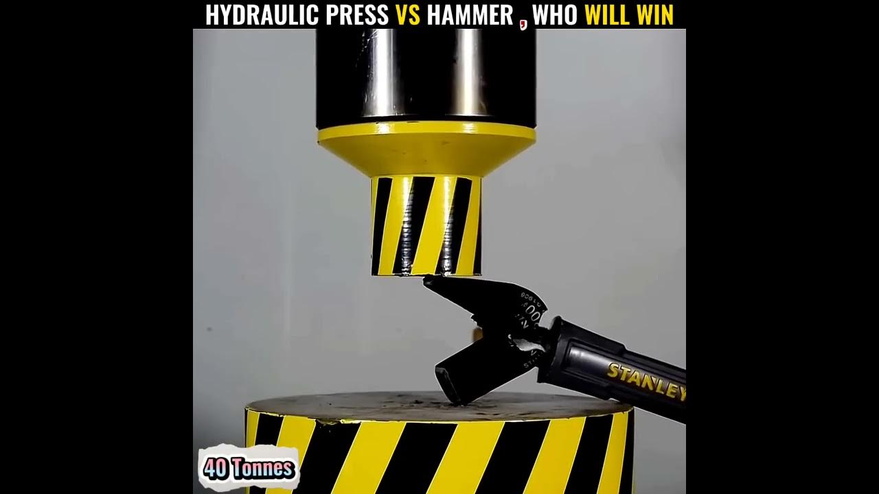 Hydraulic Press VS Hammer 🔨 , Who Will Win 💥shorts america shortfeed