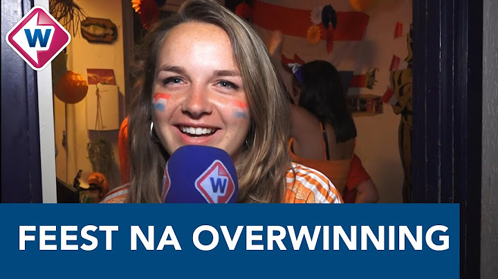 EK VOETBAL - Leidse studenten vieren feest na overwinning Nederlands elftal - OMROEP WEST