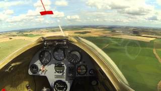 Glider Winch launch in my Libelle