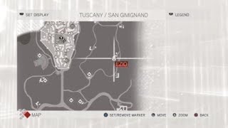 Assassin's Creed 2: 32nd through 34th treasure chest in San Gimignano 134 total treasures