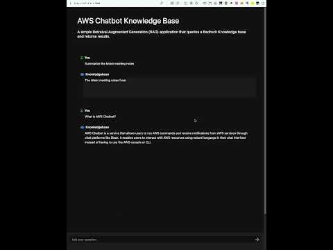 AWS Chatbot Knowledge