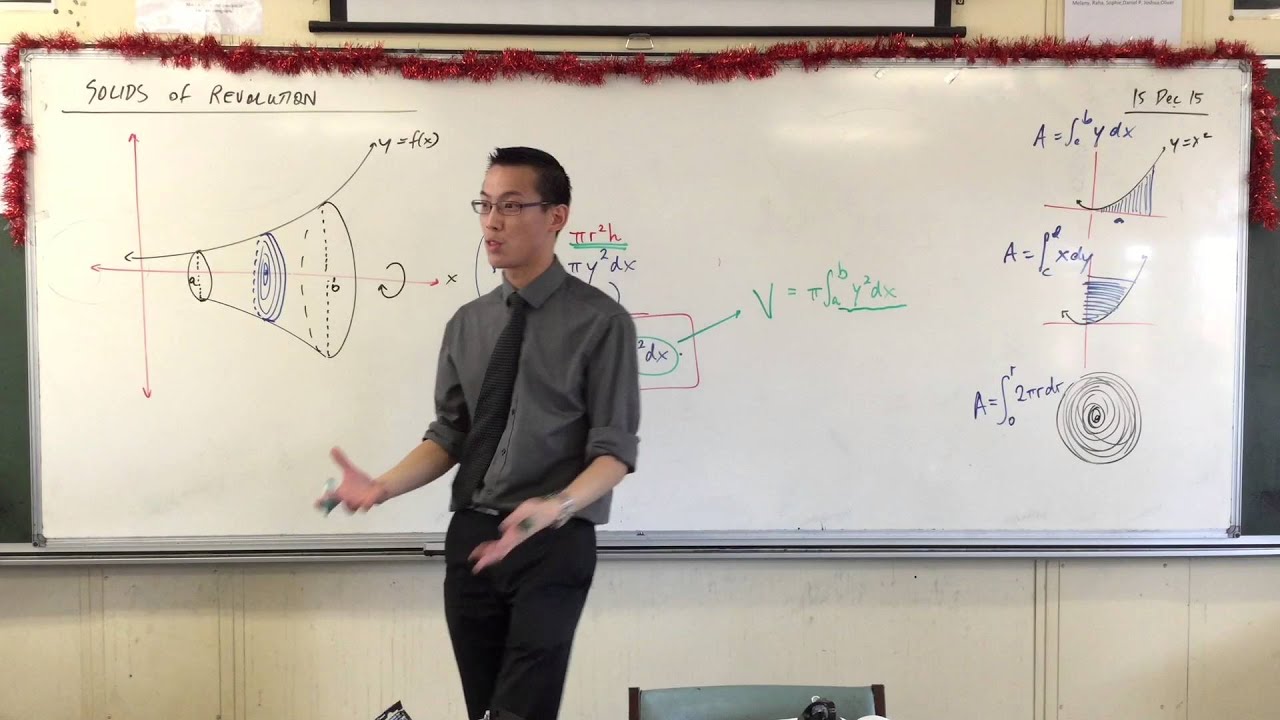 Solid of Revolution (2 of 3: Finding Volume of the Solid of Revolution using Volume of a cylinder)