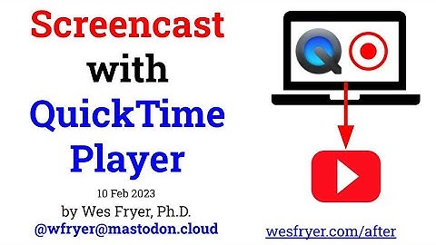 Screencast with QuickTime Player