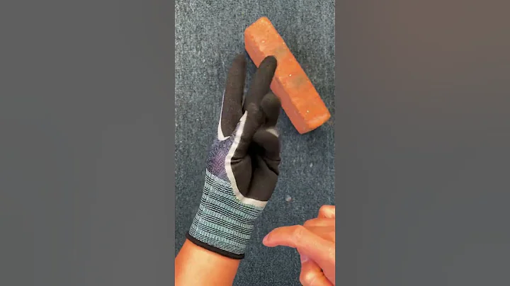 Double-layer dipped wear-resistant gloves for construction sites#gloves#labor protection gloves