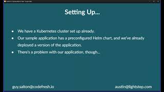 LIVE WORKSHOP  Detect, Debug, Deploy with Codefresh & Lightstep