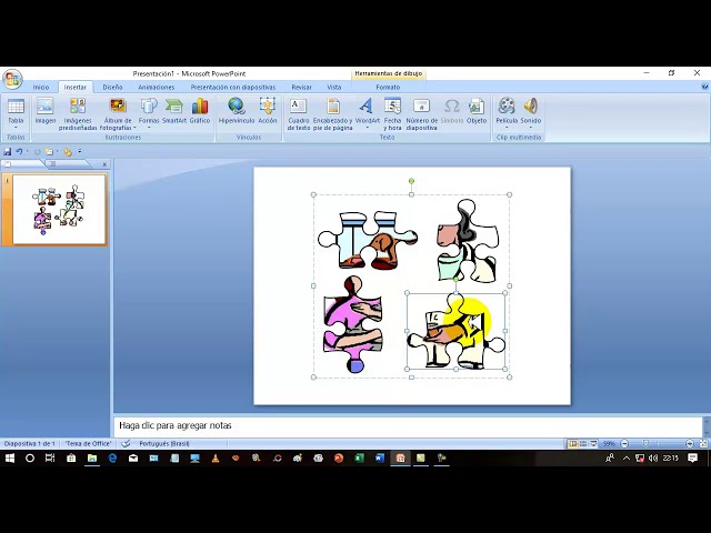 Como fazer um quebra-cabeça no Microsoft Word, PowerPoint ou