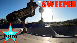 Learning The Sweeper In A Bowl #skateboarding