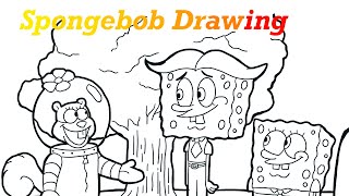 How to draw ️ Spongebob | Spogebob Drawing ️