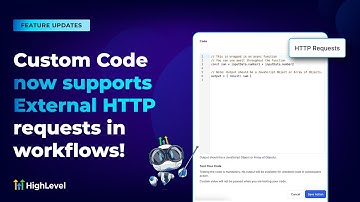 Custom Code now supports External HTTP requests in workflows!