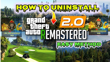 GTA 5 How to Uninstall V Remastered 2.0 Easy Method | GTA 5 Mods Fs Gaming Zone 3.0